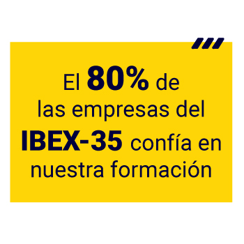 El 80 % de las empresas del IBEX-35 confía en nuestra formación