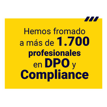 Hemos formado a más de 1.700 profesionales en
DPO y compliance